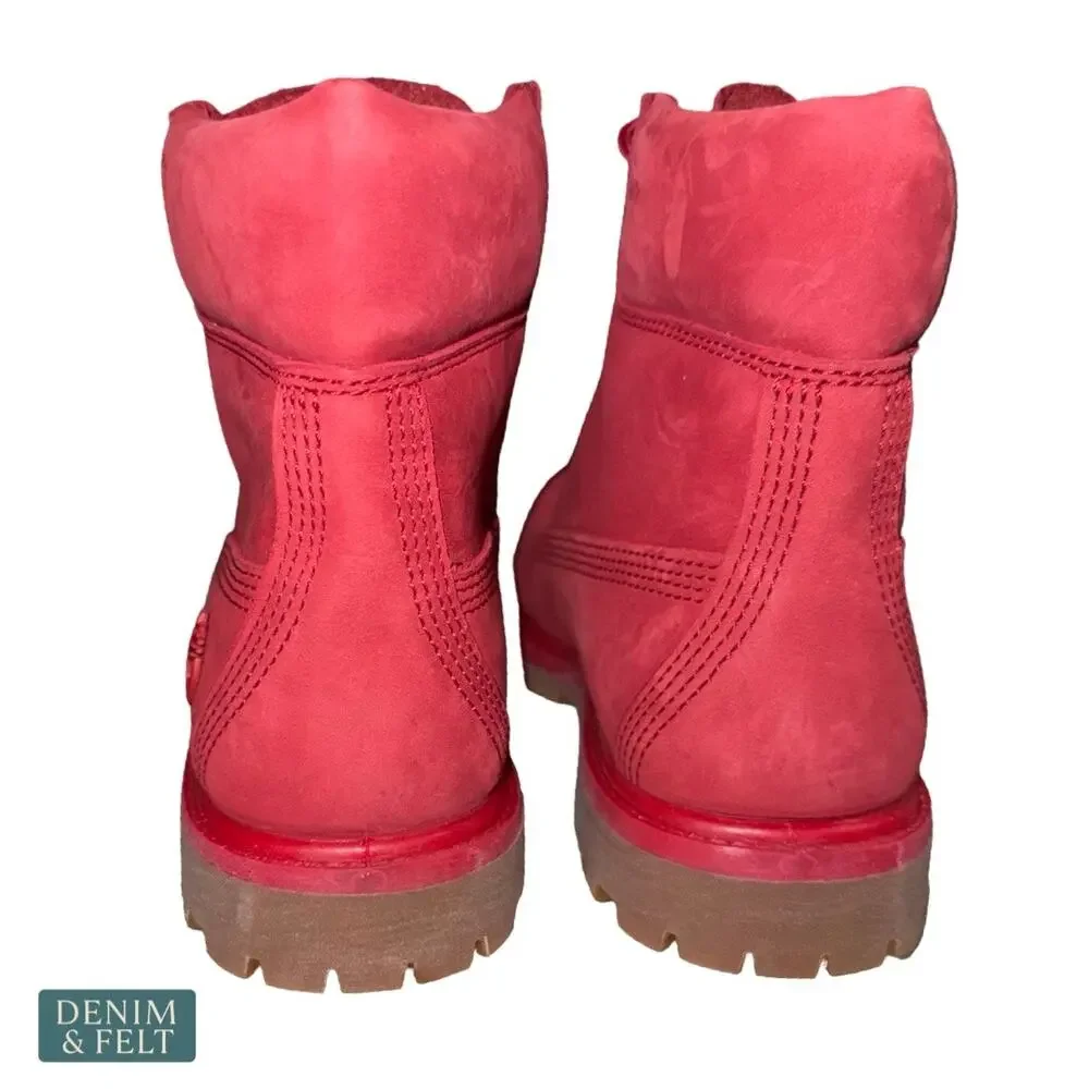 Timberland 50th Anniversary 6 Inch Waterproof Red Nubuck‎ Boots Streetwear